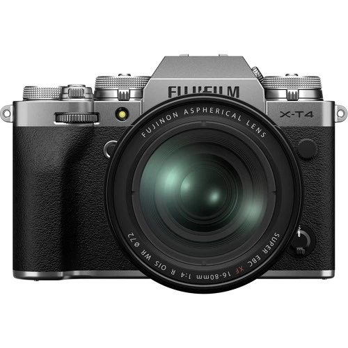 Fujifilm X-T4 Mirrorless Digital Camera with XF 16-80mm Lens (Silver)